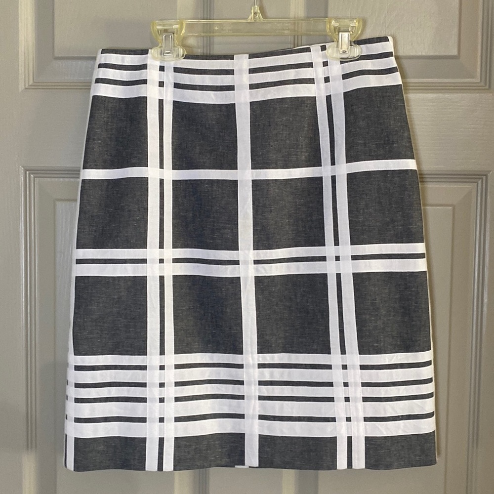 Worth linen blend skirt